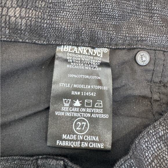 Blank NYC Black Snake Skin Cotton Mini Skirt Size 27 - Picture 8 of 11